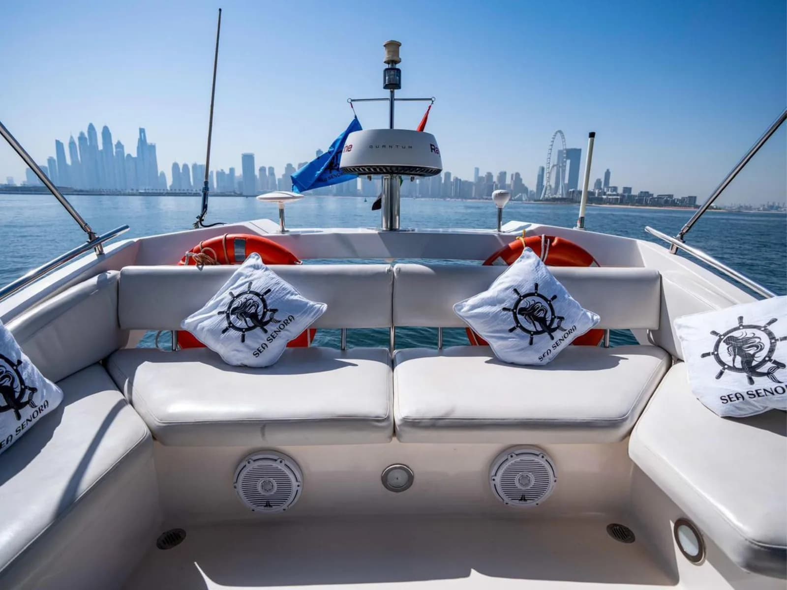 Luxury yacht Lady Mary cruising the Dubai marina waters — photo 4