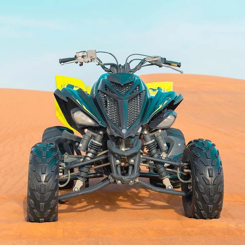 Yamaha 700 Raptor quad bike on the dunes of the Dubai desert — photo 4