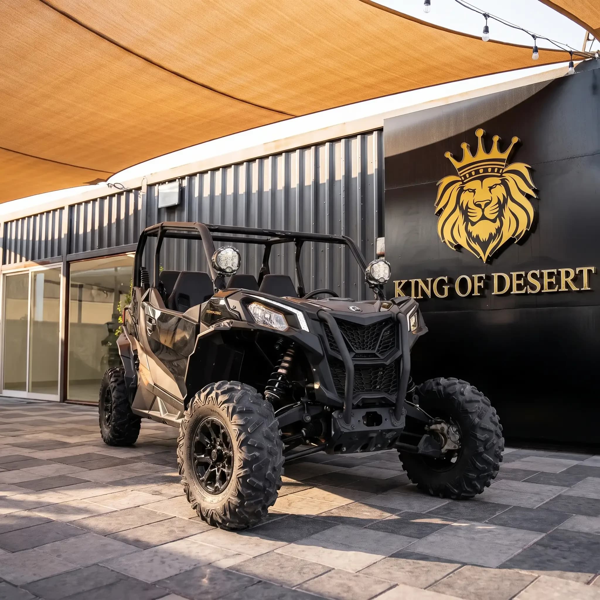 Can-Am Maverick Sport devant le showroom King of Desert